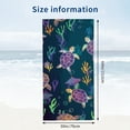 thumbnail image 3 of PHYHOO Cartoon Underwater World Sea Turtles , Sand Free Microfiber Beach Blanket, Quick Dry Absorbent Bath Towels for Swimming Pool, Camping, Picnic, Yoga Gym Sports 30x60in, 3 of 8