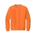 thumbnail image 4 of Gildan Men’s High Visibility Safety Sweatshirt | Long Sleeve Hi Vis Work Fleece Cozy 8oz Heavy Blend Safety Orange Crewneck Sweatshirt Pack of 2 Workwear Sweater Reflective Size - L, 4 of 6