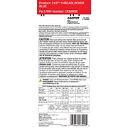 Loctite 243 Blue Medium Strength Hardware Adhesive 0.5 fl. oz. for Active and Passive Metals