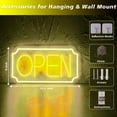 thumbnail image 6 of Open Signs for Business, LED Neon Open Sign for Business Window, Lighted Neon Open Lights for Retail Bar Cafe Bakeries Barber Salon, USB Powered 16 inch, 6 of 7