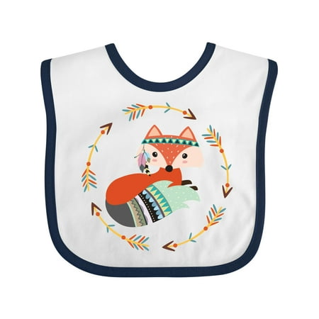 

Inktastic Tribal Arrow Woodland Fox Gift Baby Boy or Baby Girl Bib