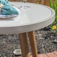 thumbnail image 6 of Linon Townsend 3-Piece Wood & Metal Outdoor Bistro Set with Table and Chairs, Rustic Gray, 6 of 11