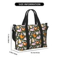 thumbnail image 2 of Rocae Roosters and Chicks for Travel Shoulder Bag Top Handle Handbag with Yoga Mat Buckle for Gym, Work, Travel, 2 of 7