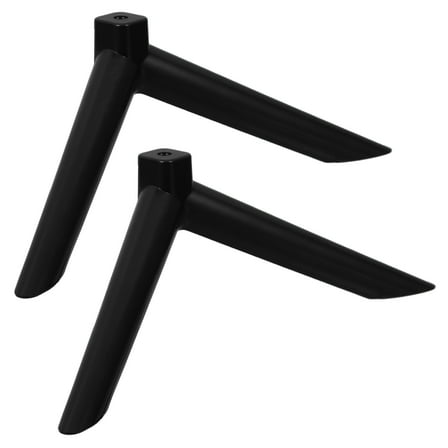 Beaupretty 1Pair Heavy Duty Black TV Stand Replacement Base for Universal Stable Support