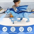 thumbnail image 3 of R.C. Water Spray Dragon Toy - 2.4GHz Remote Control Walking Dinosaur with LED Eyes & Realistic Roar, Shoots Water Streams, Rechargeable Battery, Outdoor Pool & Backyard Play for Kids Ages 6+, 3 of 8