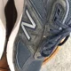 thumbnail image 3 of New Balance 990 v5 Mens 7.5 2E Wide Gray/Navy Athletic Casual Sneaker Shoes, 3 of 6