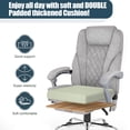 thumbnail image 2 of 400lbs Big and Tall Executive Leather Office Chair with footrest Heavy Duty, Reclining, and Stylish Computer Desk Chair, 2 of 9