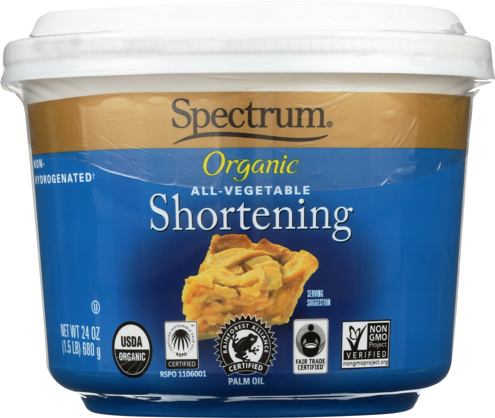 Organic All Vegetable Shortening, 24 oz, 1 Pack