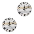 thumbnail image 3 of unbranded 2pcs Wall Clock for Bedroom-.84 inch Outdoor Clocks for Patio Living Room Decor Wall Clocks Operated Non Ticking, 3 of 8