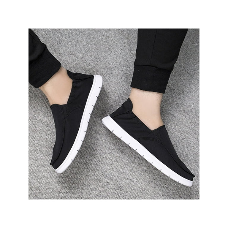UKAP Casual Canvas Shoes for Men Slip On Loafers Deck Shoes Comfortable Boat Shoes Outdoor Fashion