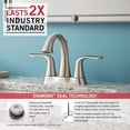 thumbnail image 3 of Delta Faucet Lahara 2-Handle Centerset Bathroom Faucet with Diamond Seal Technology and Metal Drain Assembly, Stainless 2538-SSMPU-DST, 3 of 6