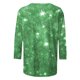 thumbnail image 5 of Heisall Womens Tops 3/4 Sleeve Round Neck Loose Casual Tshirts Striped Print Pullover, 5 of 6