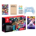 thumbnail image 1 of Nintendo Switch Mario Kart 8 Deluxe Bundle: Red/Blue Console, Mario Kart 8 & Membership, Fire Emblem: Three Houses, Mytrix Wireless Pro Controller Blue Bamboo and Accessories, 1 of 8