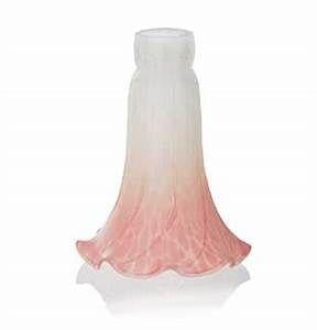 Victorian Meyda Lighting 5"H X 3.5"W Pink Hand-Blown Glass Lily Shade 10156 