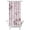 White-344, variant on Coastal Paradise Beachy Boho Shower Curtain, Waterproof Fabric with Tropical Sunset Palm Tree and Exotic Palm Tree Prints, Includes 6 Hooks, Ideal for Rental or Airbnb Bathrooms