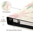 thumbnail image 3 of FORMRS 3 Ring Photo Album 4"x6" Self Adhesive Large Capacity PU Leather Cover, Light Pink Geometric, 3 of 8