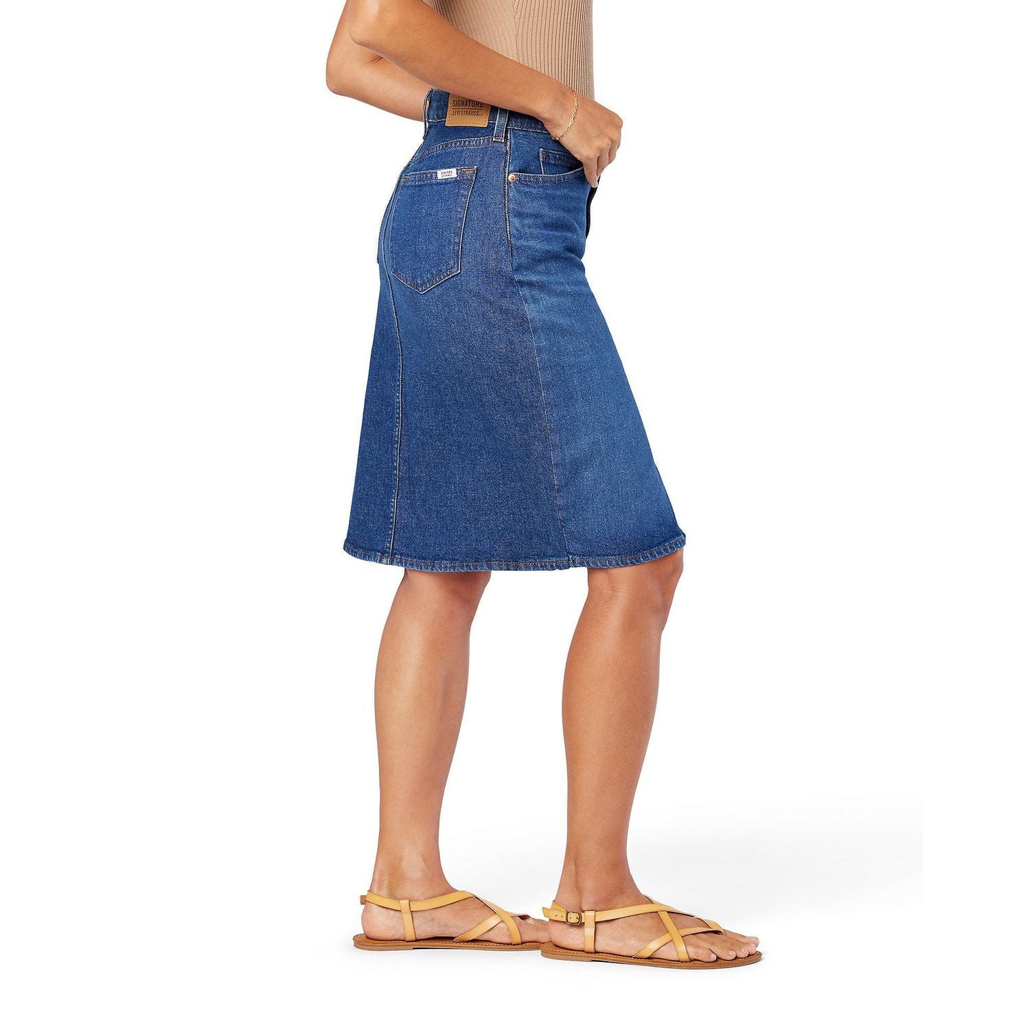 Levi Strauss SignatureMC Jupe midi d’époque pour femme Tailles offerte : 2 – 18