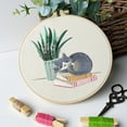 thumbnail image 6 of DIY Cat Embroidery Starter Kit with Embroidery Hoops Threads Needles Cross Stitch Kits for Beginners, 6 of 8