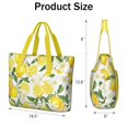 thumbnail image 3 of Tote Bag for Women - Lemon Shoulder Bag - Large Utility Work Duffle Bag with Zipper Handbag for Travel, Work, Sprots, 3 of 5