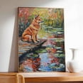 thumbnail image 4 of Hudo Dog Canvas Wall Art,Dog Wall Art print, Colorful Finnish Spitz Dog Decor for Kids Nursery Bedroom Living Room Office Home Unframed 8x12 inches, 4 of 5