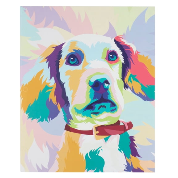 U Style Expressions Two-Pocket Paper Folder, 11.69" x 9.57", Multicolor Pastel Dog