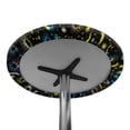 thumbnail image 7 of SEANATIVE Round Tablecloths 24'' Diameter Stretch Cocktail Table Top Covers Easy to Care Highboy Table Cloth with Elastic Edges for Bar Pub Cocktail Table, Yellow Blue Moon Star Black, 7 of 7