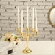 thumbnail image 4 of Candelabro De 5 Brazos, Centro De Mesa Decorativo Retro De Hierro Con Brazos Dorados, Para Mesa De Comedor De Boda En La Iglesia Del Hogar, 4 of 7
