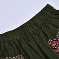 thumbnail image 6 of Wuxian Women'S Capris Pants Casual Summer Tie Dye Printed Wide Leg Breathable Comfortable Loose Trousers With Pockets Quickly Dry Baggy Trousers Stylish Joggers,Green,XXL, 6 of 9