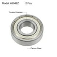 thumbnail image 2 of Uxcell 6204ZZ Deep Groove Ball Bearings Z2 20mmx47mmx14mm Double Shielded Carbon Steel 2pcs, 2 of 4