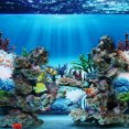 thumbnail image 4 of 1pc Seascape Background Sticker 3D Double-sided Wall Sticker Wall Decal Wallpaper for Fish Tank Aquarium Decor (Style J), 4 of 7