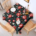 thumbnail image 2 of Pioneer Flower Floral Print Pattern Square Tablecloth, Waterproof Wipeable Spillproof Washable Table Cover for Home Kitchen Party Decor, 52"x52", 2 of 6