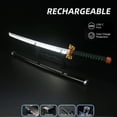 thumbnail image 4 of Elervino Demon Slayer Sword - Rechargeable LED, 41 Inches with Belt & Holder Stand, Tokitou Muichirou Sword, 4 of 4