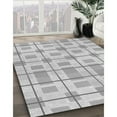 thumbnail image 3 of Ahgly Company Machine Washable Indoor Round Transitional Gunmetal Gray Area Rugs, 5' Round, 3 of 7