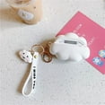 thumbnail image 4 of Étui de Protection Compatible avec Beats Studio Buds, Coque en Silicone Sourire Blanc Nuage Heureux, 4 of 5