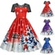 thumbnail image 2 of Vestido de encaje Retro de Navidad para mujer, disfraces de manga corta, Swing Vintage, vestidos de fiesta, ropa de Navidad, Cosplay, 50S, 60S, 2 of 5