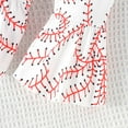 thumbnail image 4 of MEZZALL Girls Boys Short Sleeve Baseball Letter Prints Onesie Bodysuits One-Pieces Long Pants Headbands Outfits Soft, 12-18 Months, 4 of 9