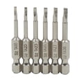 thumbnail image 1 of Peggybuy 6pcs Magnetic Triangle Screwdriver Bits S2 Steel 1/4 inch Hex Shank Bit Set, 1 of 9