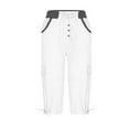 thumbnail image 6 of Yubnlvae Multi-Pocket Cargo Shorts for Women - Outdoor Sports Thin Cropped Pants (Loose Fit, Quick-Dry Hiking Bottoms) White S, 6 of 6