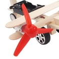thumbnail image 4 of Luzkey 6xDIY Plane Model Kit Wood Kids Physical Science Experiments Toy Twin engine, 4 of 8