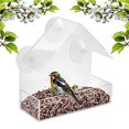 thumbnail image 4 of Alimentador de pájaros con ventana transparente Ehuebsd comedero transparente ventosa y diseño colgante para exteriores jardín patio mascotas, 4 of 9