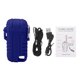 thumbnail image 1 of Encendedor de arco doble sin llama recargable por USB - Encendedor eléctrico impermeable para acampar (azul), 1 of 10