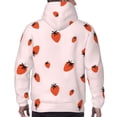 thumbnail image 7 of Kdxio Strawberry Print Mens Casual Hooded Collar Drawstring Hoodies Pullover Sweatshirts Casual Long Sleeve Shirts-3X-Large, 7 of 7
