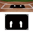 thumbnail image 1 of Baseball Batting Cage Practice Hitting Mat, Baseball Hitting Mat Rubber Posture Correction with Toes Facing for Pitching, 1 of 7