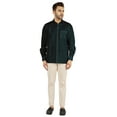 thumbnail image 2 of Bestman Solid Formal Button Down Shirt For Men Long Sleeve With Patch Pocket Business Wear, 2 of 7