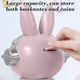 thumbnail image 3 of Space Themed Rabbit Coin Bank for Klds, One Way Saving Money Bank with Lock, Cute Piggy Bank for Home Office Decor, Gift for B0ys GirIs, 3 of 6