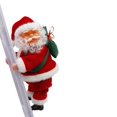 thumbnail image 2 of Adornos eléctricos de Papá Noel que treparán escaleras Muñeco de peluche creativo de Papá Noel, 2 of 5