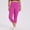 Hot Pink plus size capri pants a1, variant on Women Plus Size Capri Pants High Waisted Stretch Casual Fit Workout Activewear Yoga Lounge Trousers Summer Beach Travel Clothes, Black 3XL