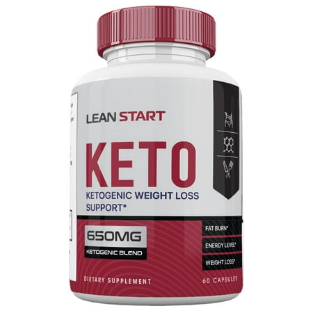 Lean Start Keto Ketogenic, Lean Start Keto Raspberry Ketone, 60 Count, 1 Month Supply