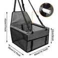 thumbnail image 3 of SAYFUT Dog Car Booster Seat Portable Holiday Gift Breathable Bag with Seat Belt Dog Carrier Safety Stable for Travel with Clip on Leash and Storage Pocket, 3 of 7