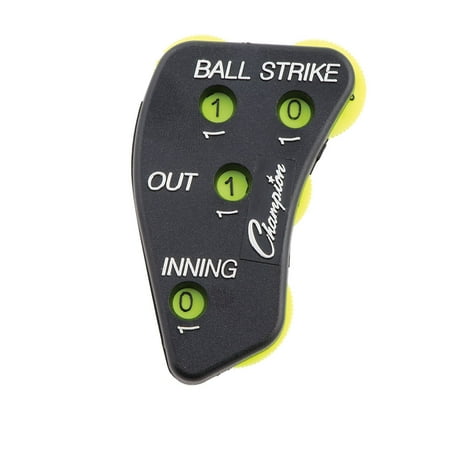 Umpire Indicators (Black), Umpires keep track of their balls and strikes with this Umpire Indicator By Champion
